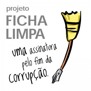 Składając podpis walczysz z korupcją. Baner autorstwa Renata Hiraty.